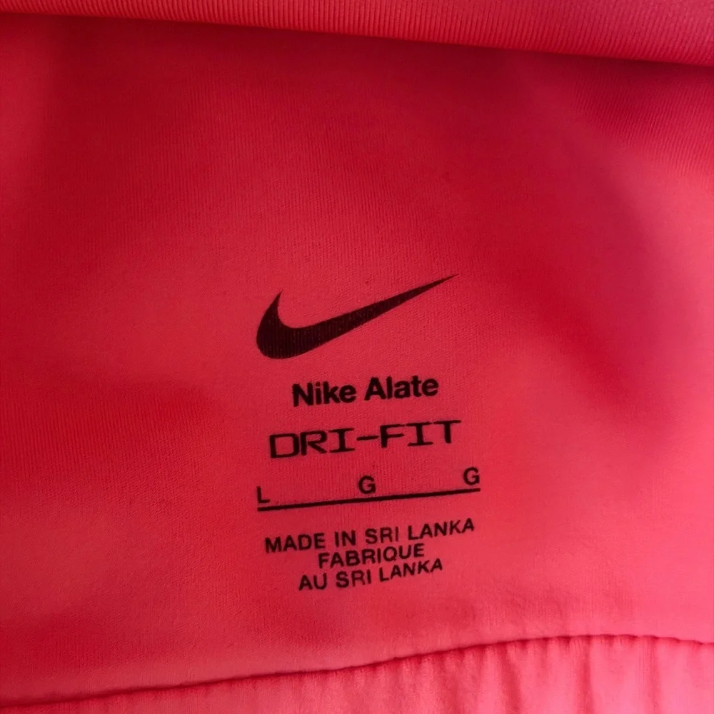 Nike Women's Pink High-Neck Sports Bra Tank Top